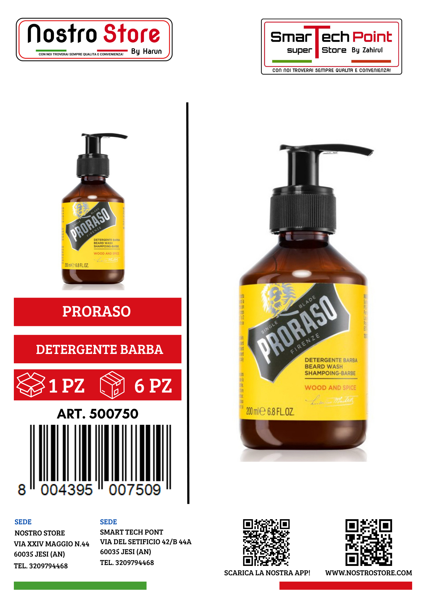 PRORASO DETERGENTE BARBA WS 200 ML