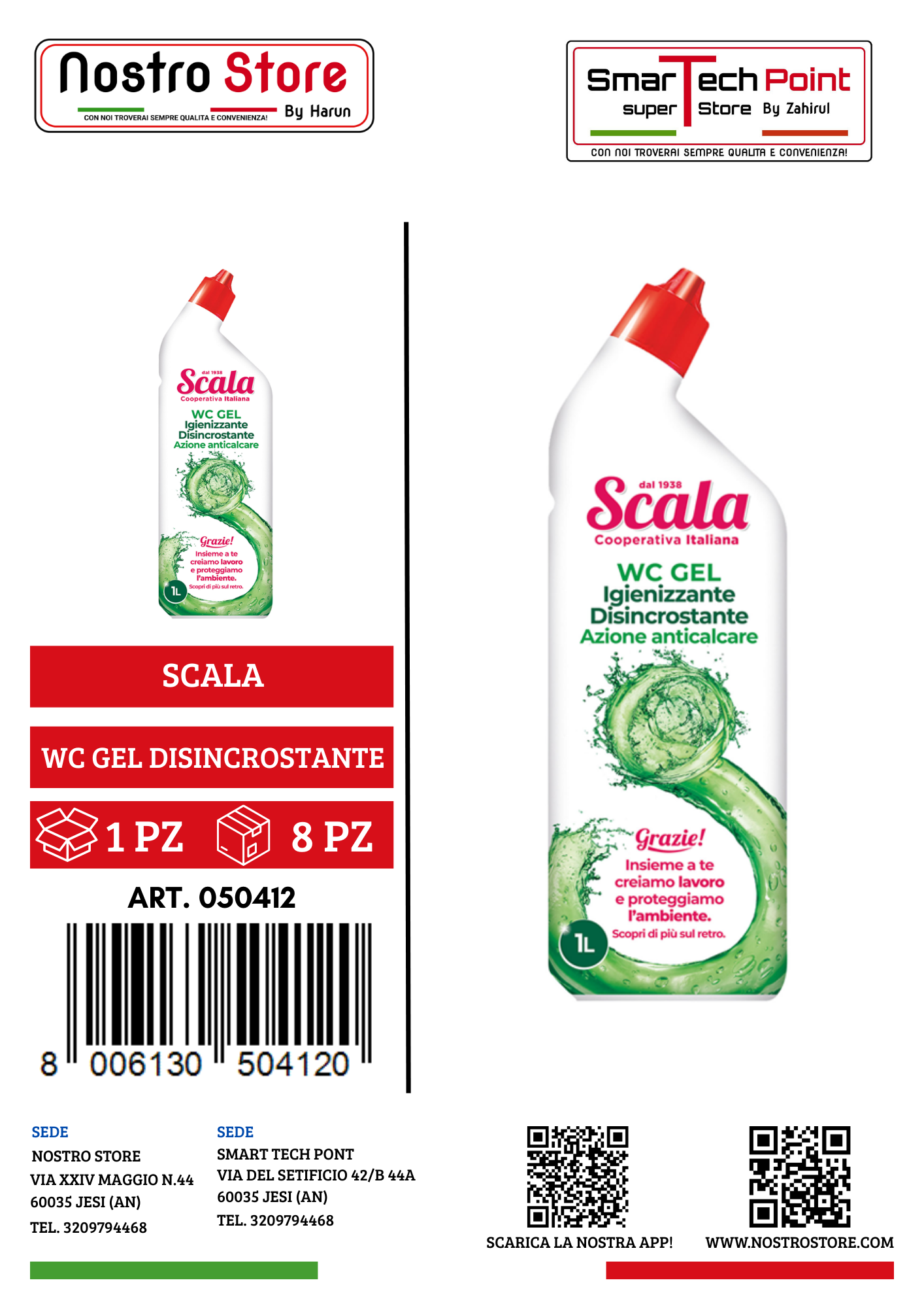 SCALA WC GEL DISINCROSTANTE 1000 ML