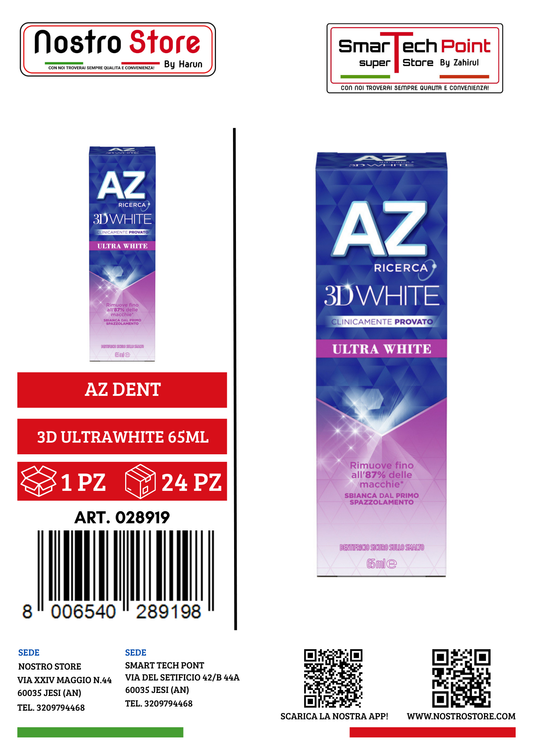 AZ DENT 3D ULTRAWHITE 65ML