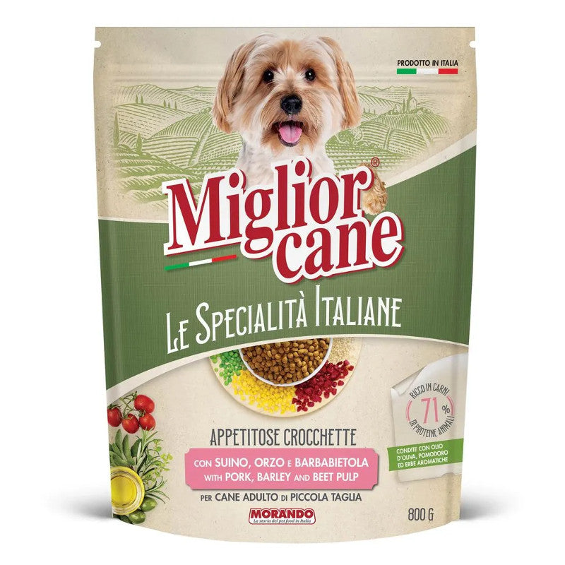 MORANDO MIGLIOR CANE ADULTO CROCCHETTE SUINO ORZO 800G