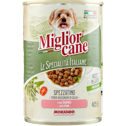 Migliorcane Le Specialità Italiane Spezzatino con Suino 405 G