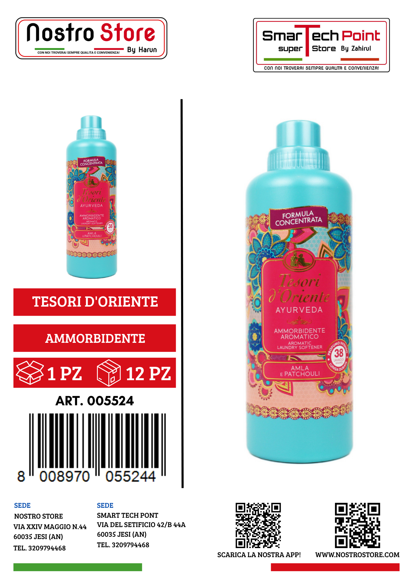 TESORI D'ORIENTE AMMORBIDENTE AYURVEDA 760 ML