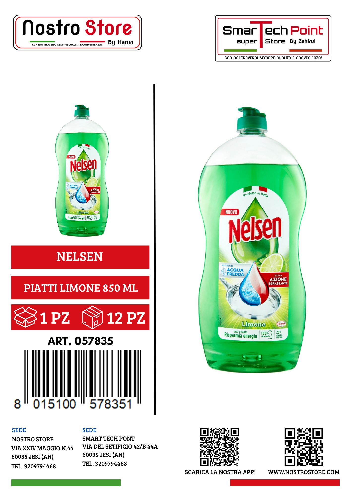 NELSEN PIATTI LIMONE 850 ML