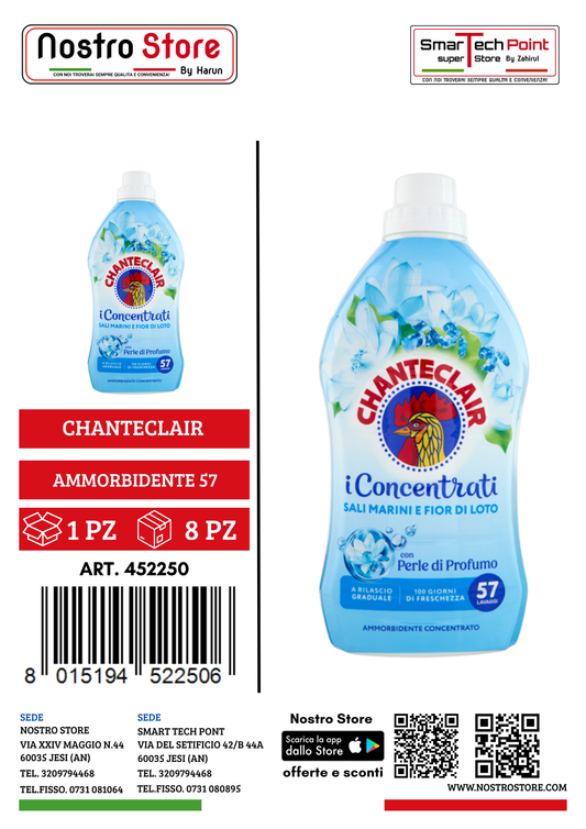 CHANTECLAIR AMMORBIDENTE CONC.SALI MARINI E FIORI DI LOTO 57LAV