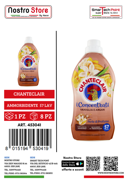 CHANTECLAIR AMMORBIDENTE CONC.VANIGLIA & ARGAN 57LAV 1140ML