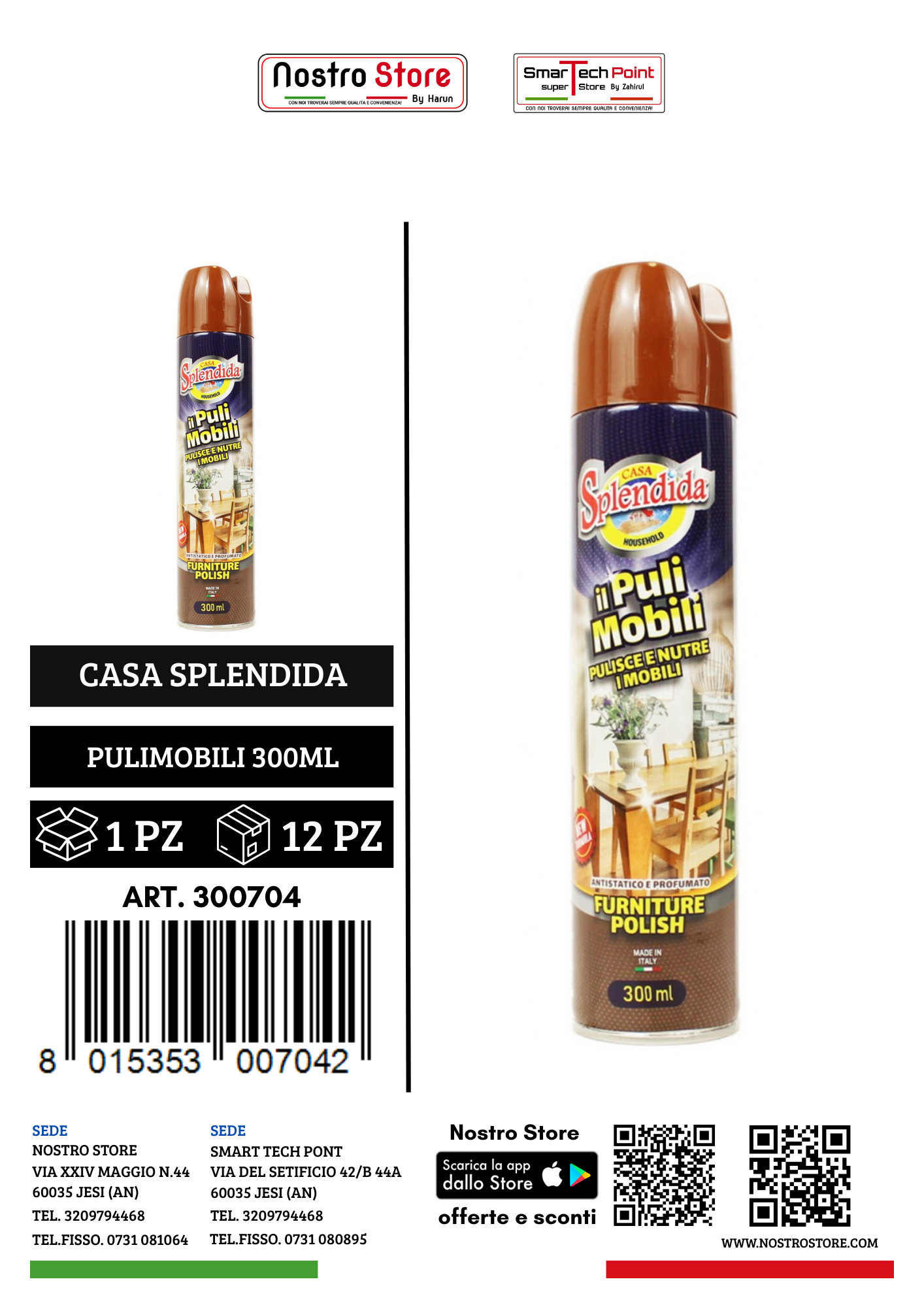 CASA SPLENDIDA PULIMOBILI 300ML