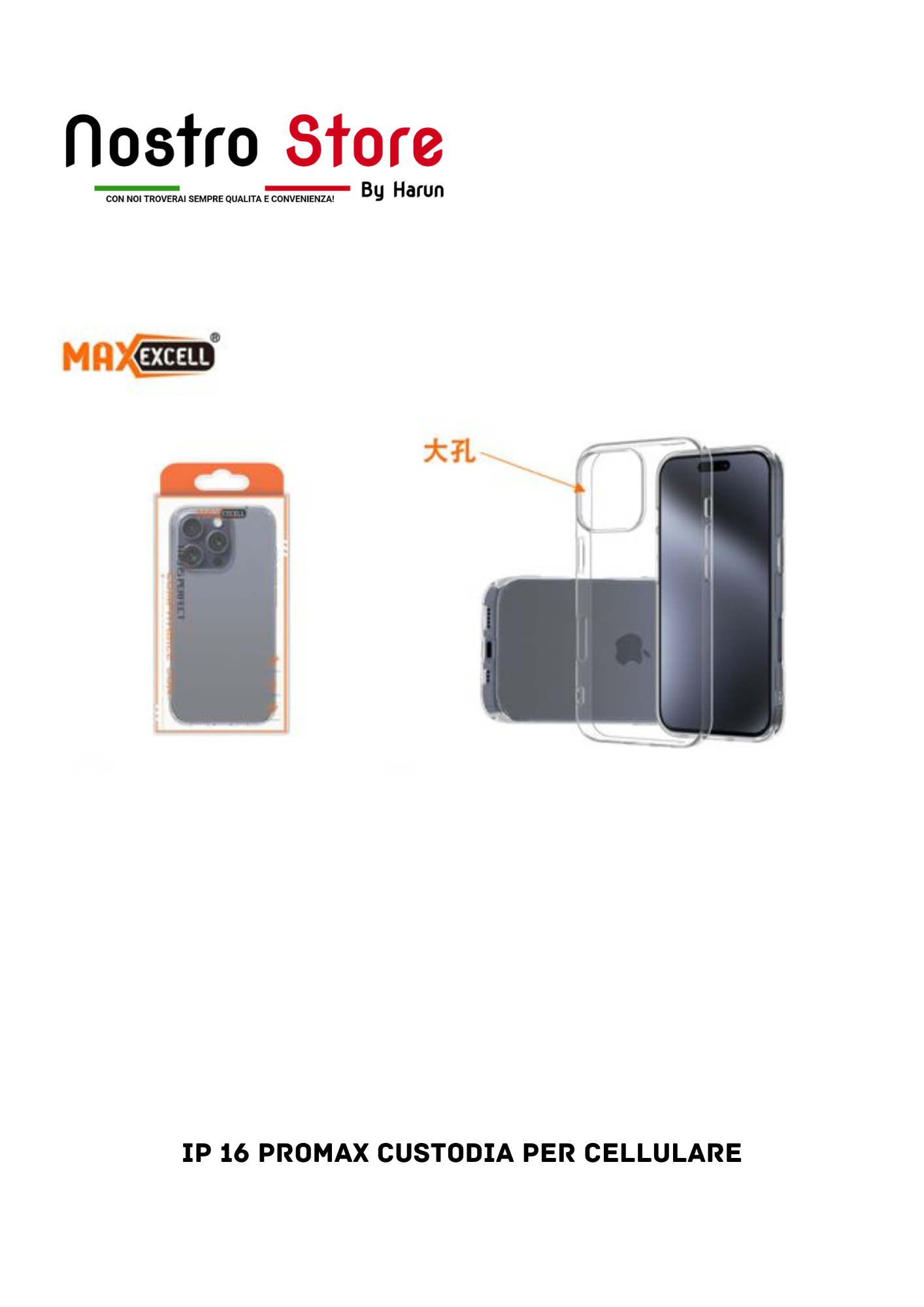 IP 16 PROMAX CUSTODIA PER CELLULARE