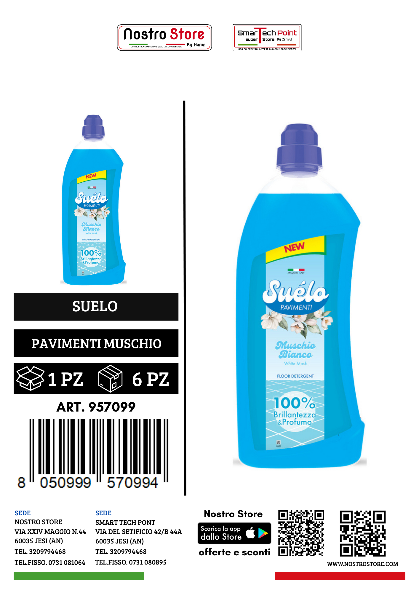 SUELO PAVIMENTI MUSCHIO BIANCO 1000 ML