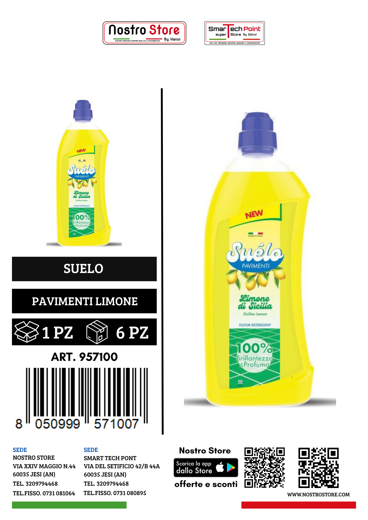 SUELO PAVIMENTI LIMONE 1000 ML