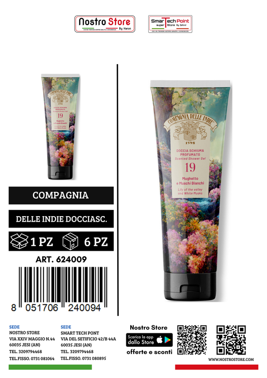 COMPAGNIA DELLE INDIE DOCCIASCHIUMA 19 MUGHETTO MUSCHIO B 250ML