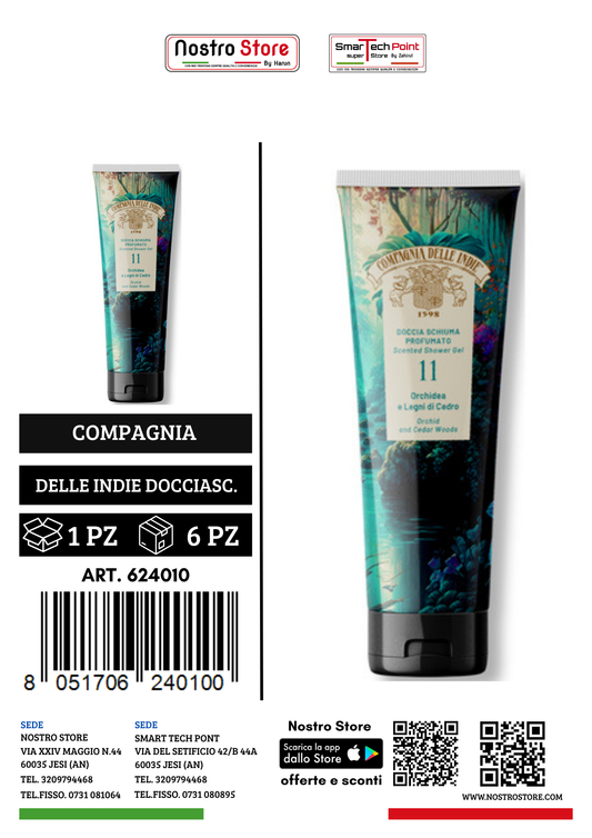 COMPAGNIA DELLE INDIE DOCCIASCHIUMA 11 ORCHIDEA CEDRO 250ML