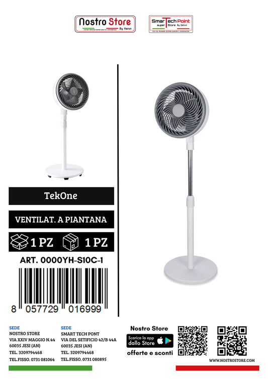 VENTILATORE A PIANTANA 220-240V 50-60Hz 90W