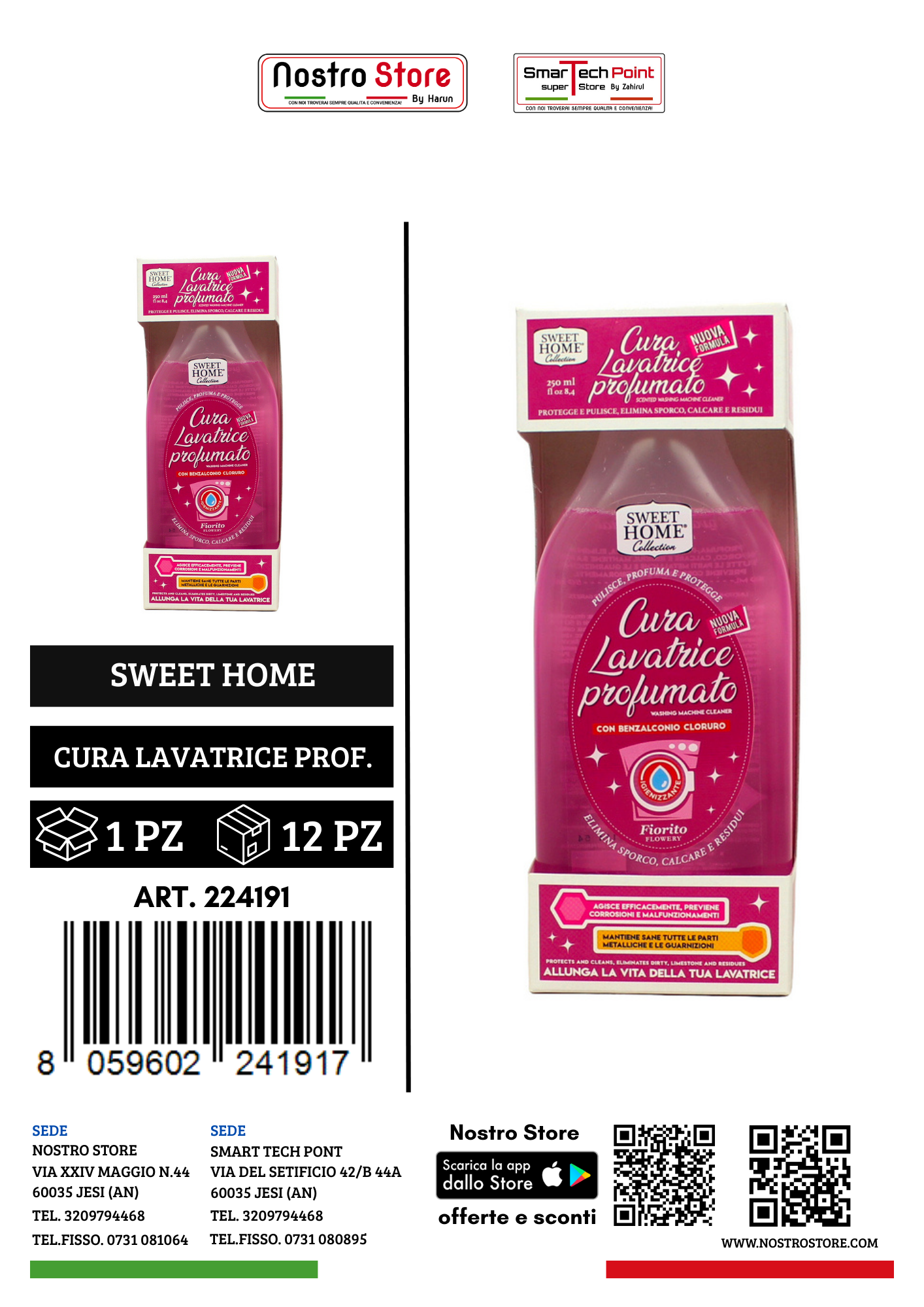 SWEET HOME CURA LAVATRICE PROF. FIORITO 250ML