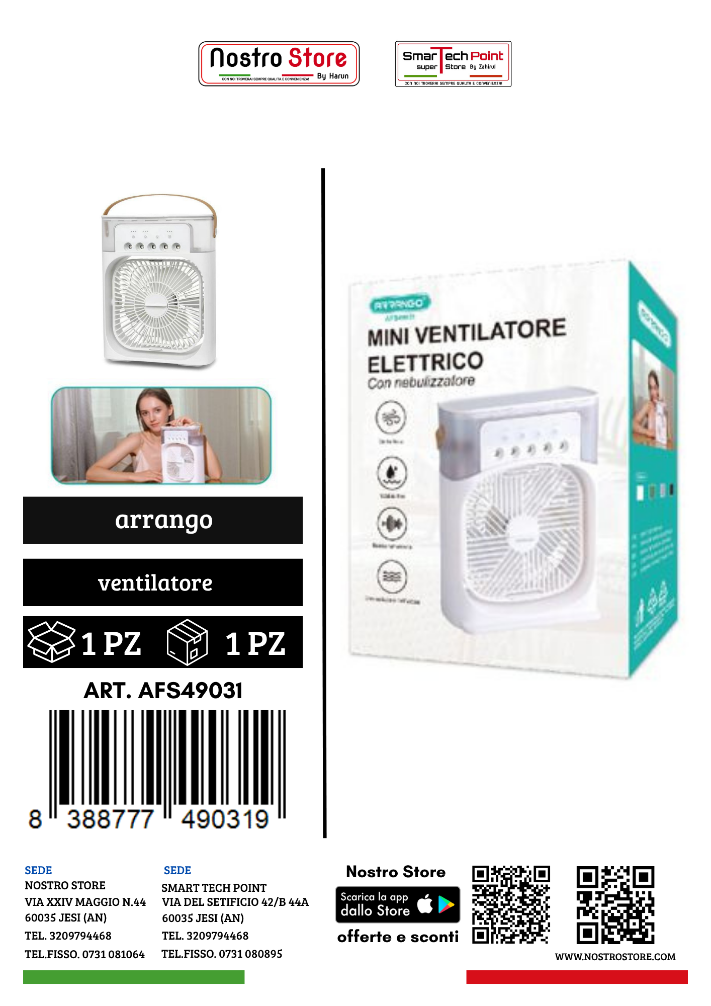 MINI VENTILATORE ELETTRICO