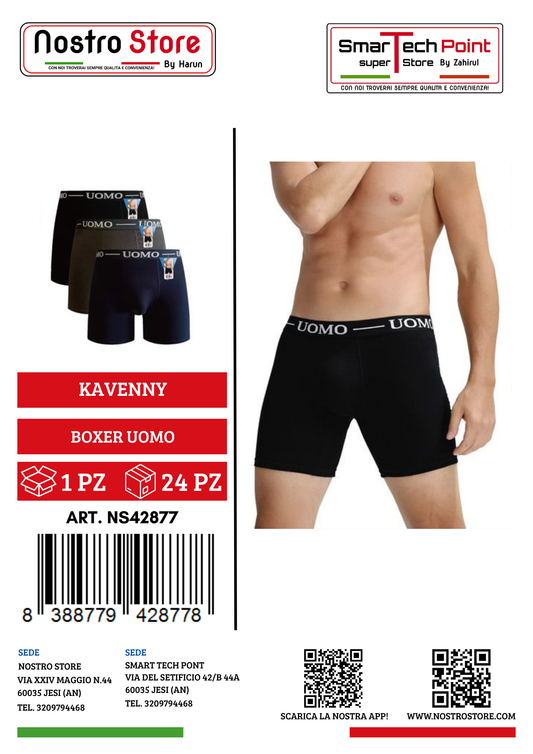 BOXER LUNGHI UOMO