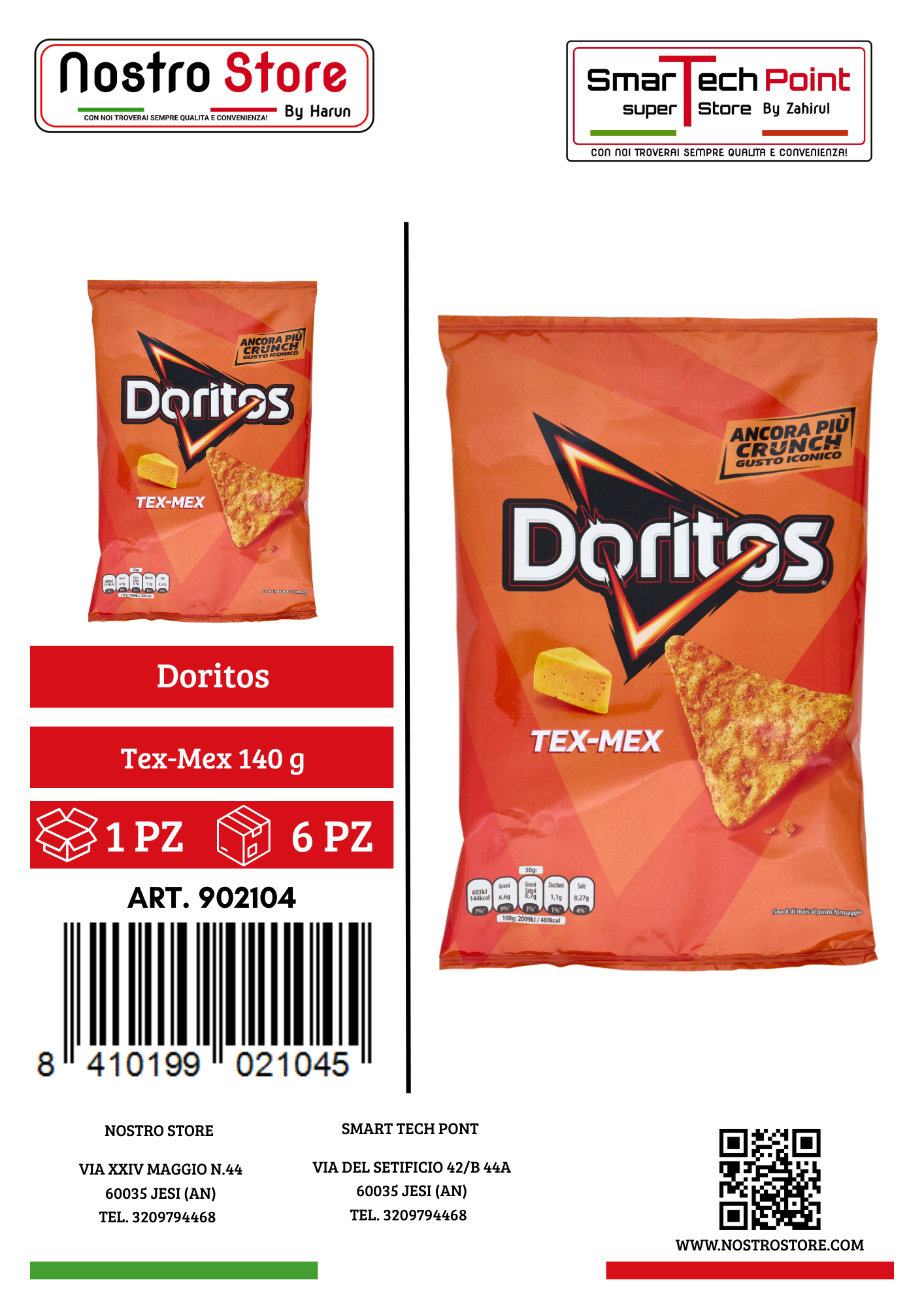 Doritos Tex-Mex 140 g