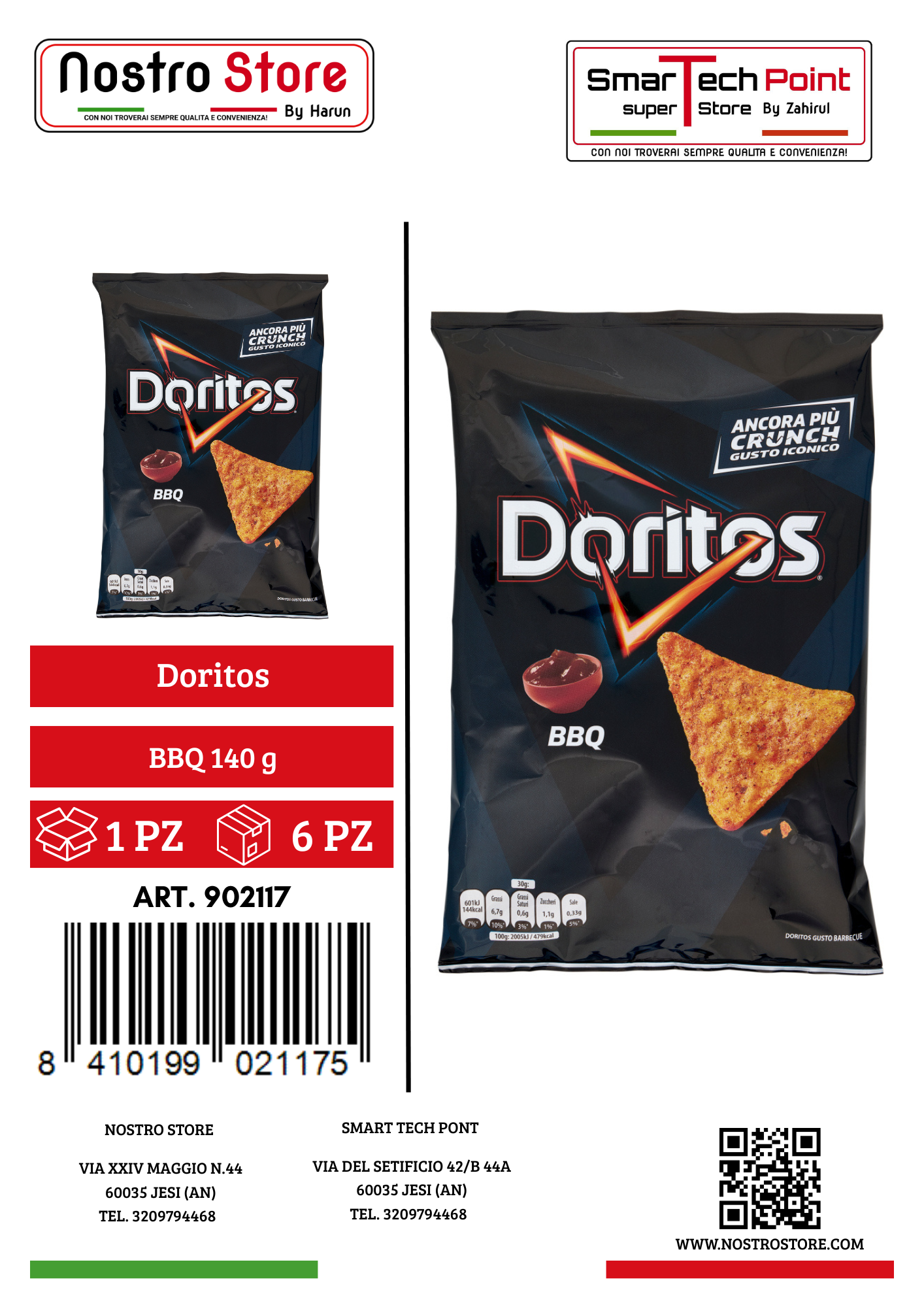 Doritos BBQ 140 g