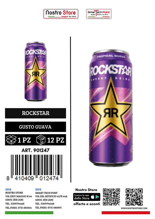 ROCKSTAR TROPICAL GUAVA 500 ML CAN