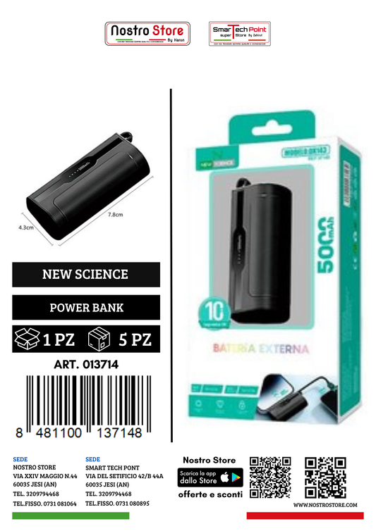POWER BANK 5000MAH DX143