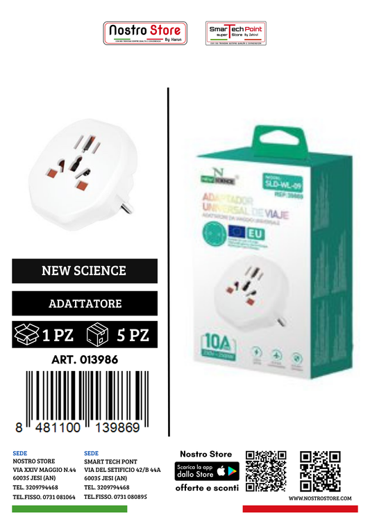 ADATTATORE UNIVERSALE EU WL-09