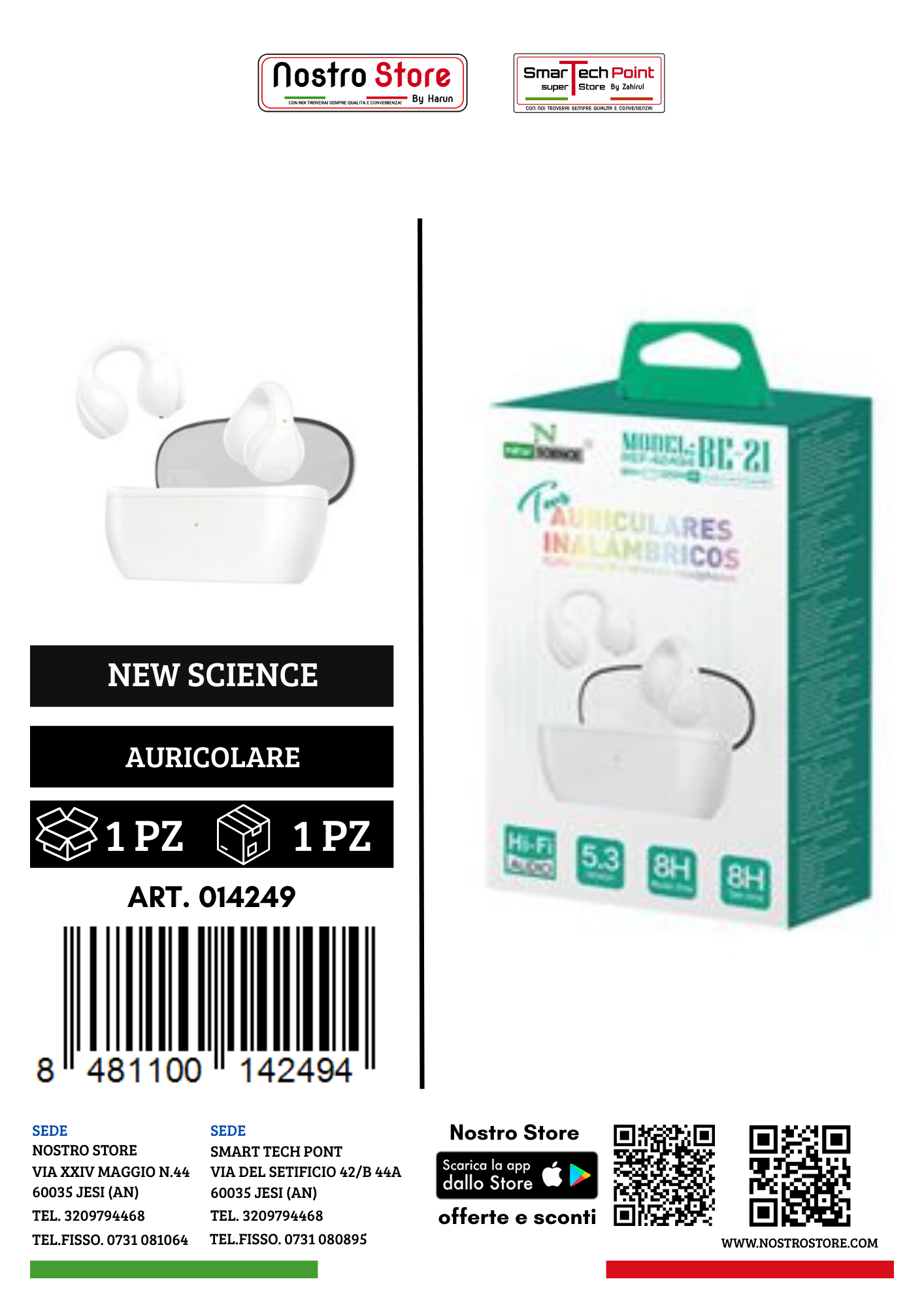 AURICOLARE  BLUETOOTH