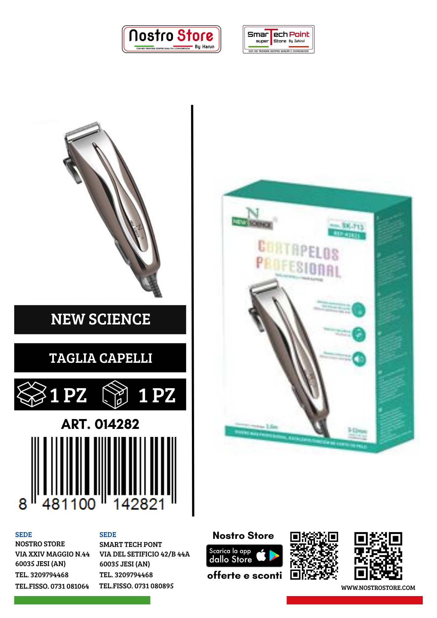 TAGLIACAPELLI PROFESSIONALE CON FILLI