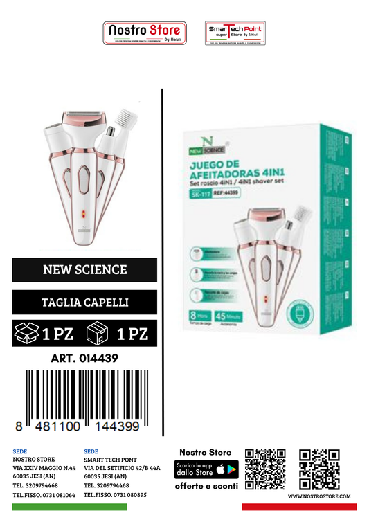 SET RASOIO 4 IN 1