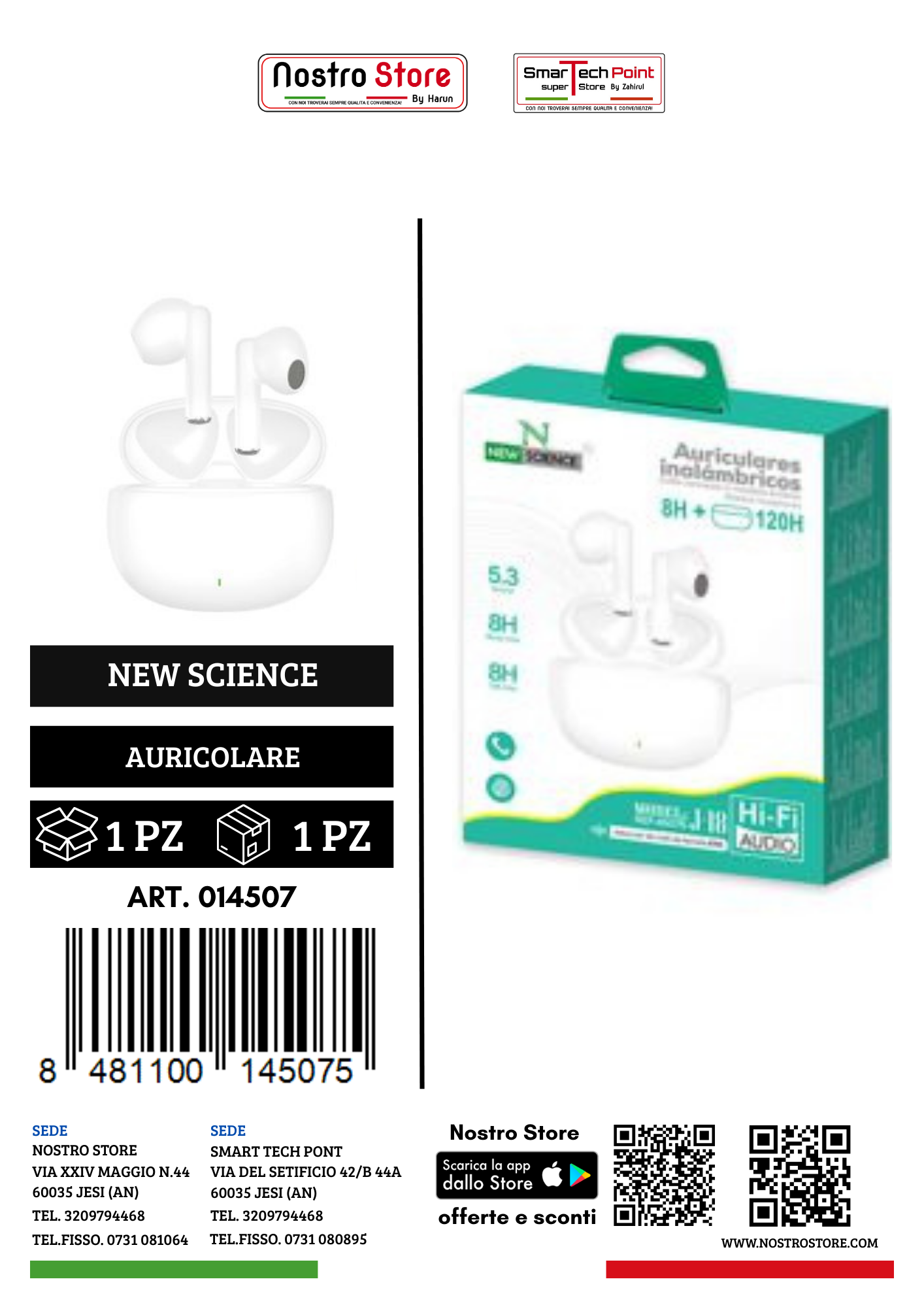 AURICOLARE BLUETOOTH