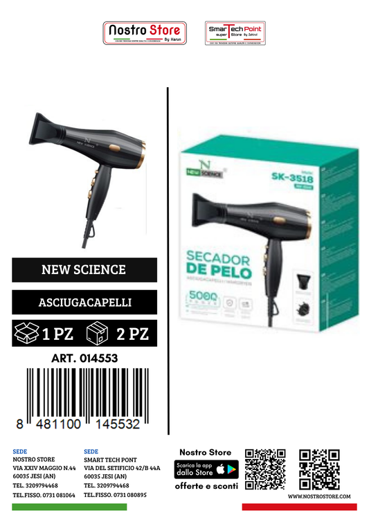 ASCIUGACAPELLI 5000W  SK-3518