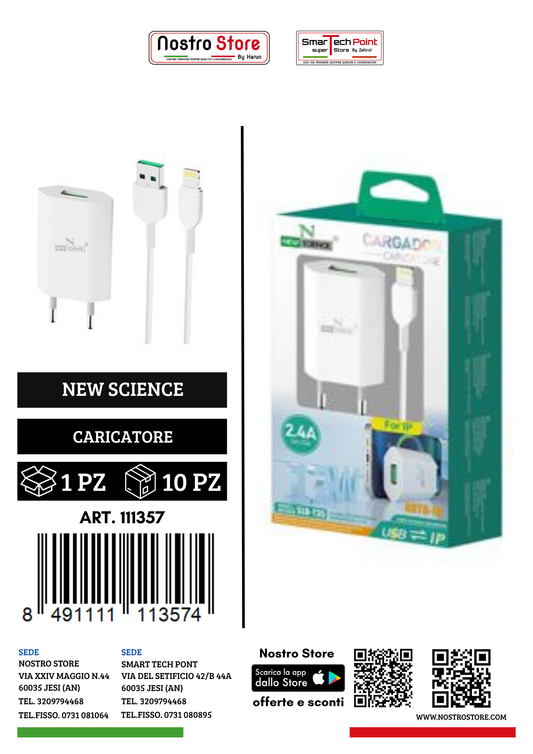 CARICATORE PER  SPINA C/USB IPHONE