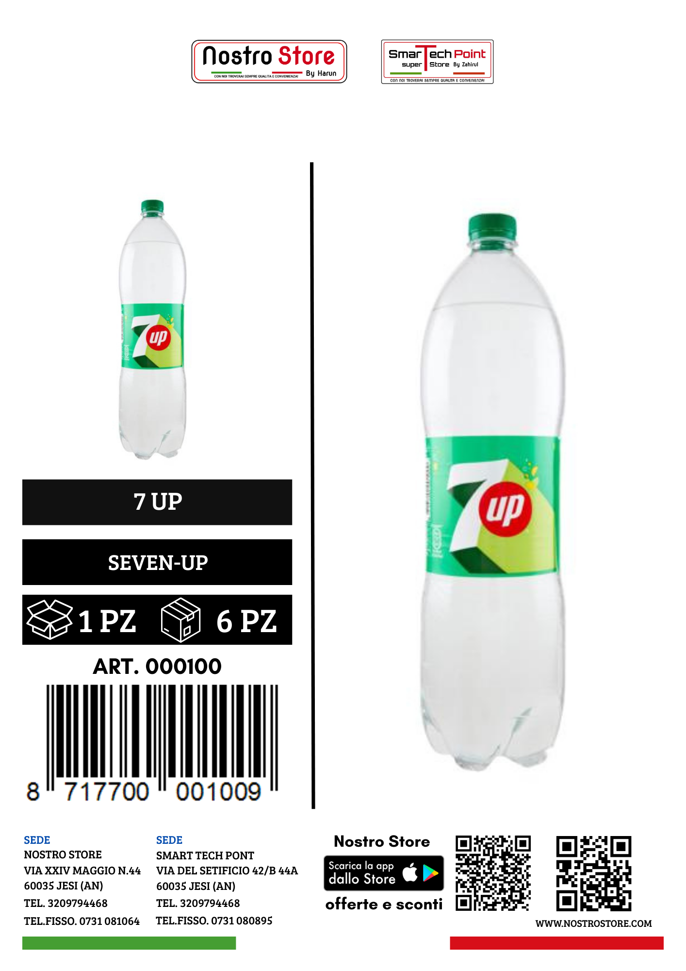 SEVEN UP 1500 ML PET IT