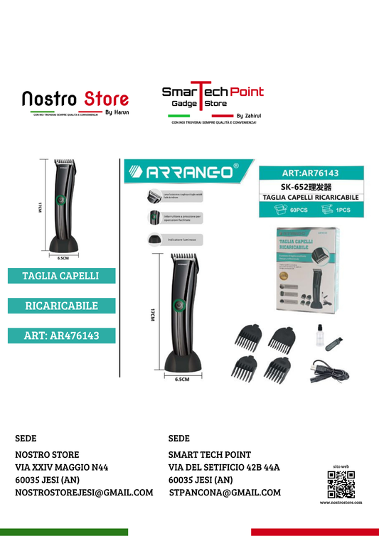 TAGLIA CAPELLI RACARICABILE