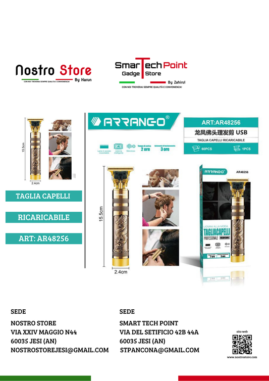 TAGLIA CAPELLI RICARICABILE