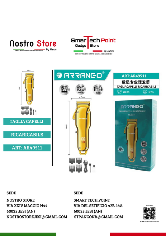 TAGLIA CAPELLI RACARICABILE