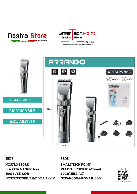 TAGLIA CAPELLI RACARICABILE