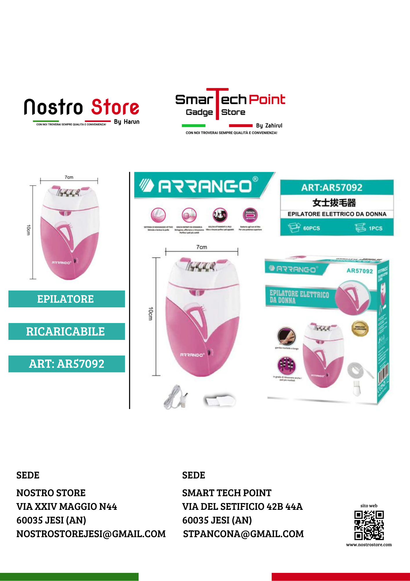 EPILATORE ELETTRICO DA DONNA