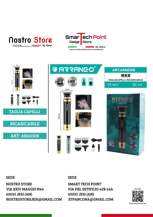 TAGLIA CAPELLI RICARICABILE