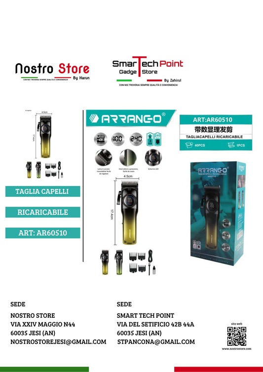 TAGLIA CAPELLI RACARICABILE