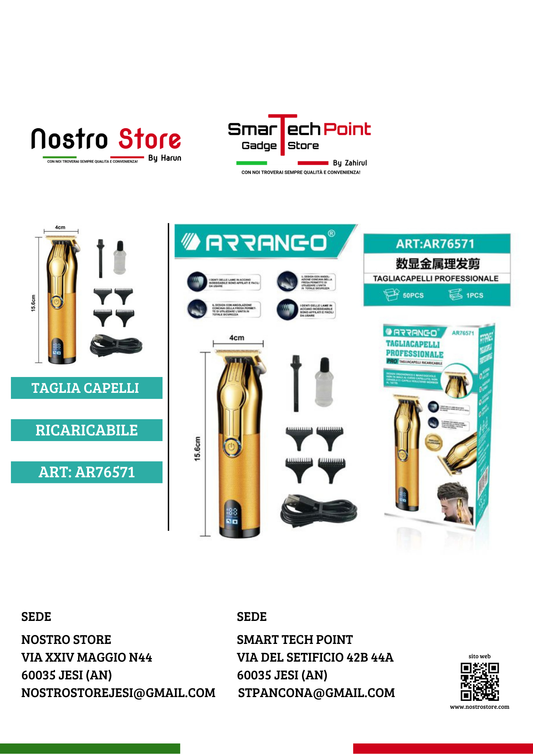 TAGLIA CAPELLI RACARICABILE