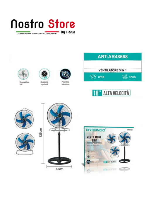 VENTILATORE 3 IN 1 75W