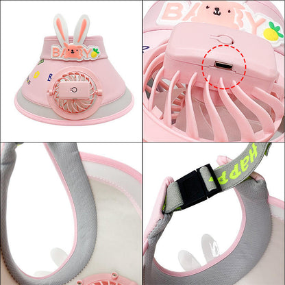 CAPELLO CON VISIERA E MINI VENTILATORE INTEGRATO