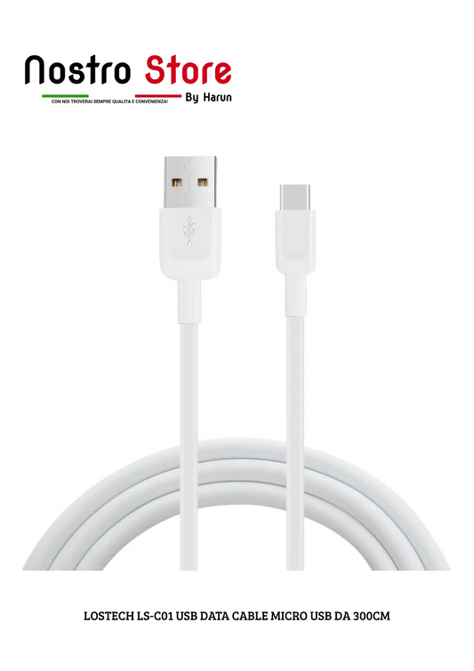 LOSTECH LS-C01 USB DATA CABLE MICRO USB DA 300CM