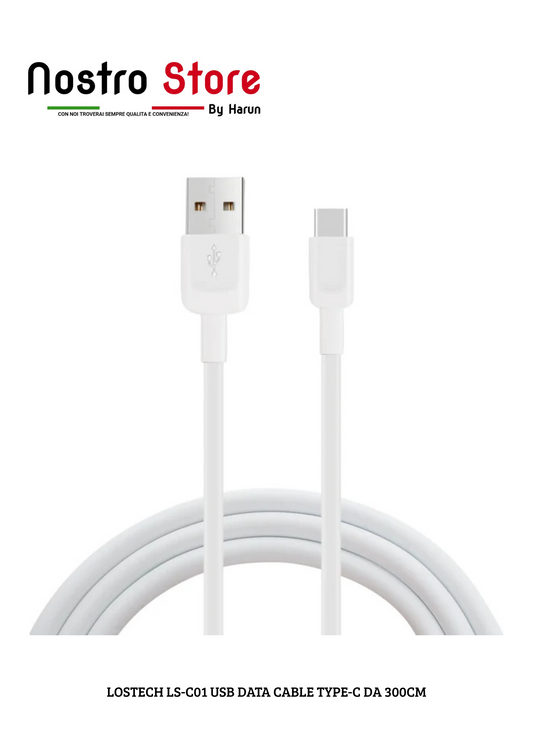 LOSTECH LS-C01 USB DATA CABLE TYPE-C DA 300CM
