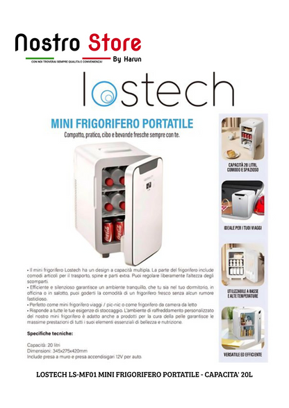 LOSTECH LS-MF01 MINI FRIGORIFERO PORTATILE - CAPACITA' 20L