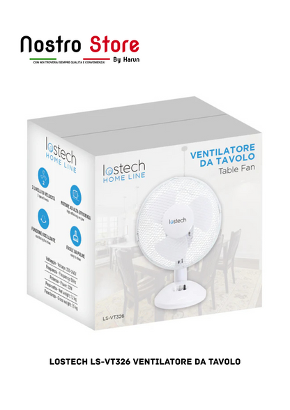 LOSTECH LS-VT326 VENTILATORE DA TAVOLO